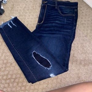 distressed jeggings